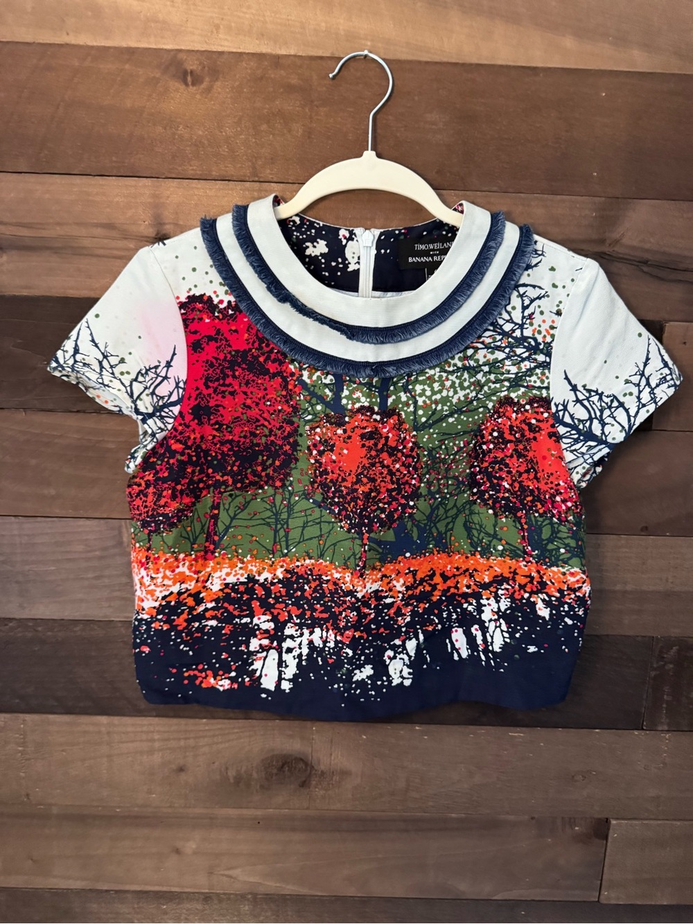 Timo Weiland for Banana Republic Women’s Silk Printed Top